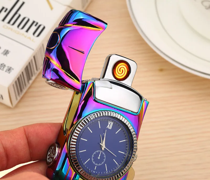 Creative Sports Car Shape with Watch Function Windproof Electronic Cigar Lighter Personality Rechargeable USB | Дом и сад