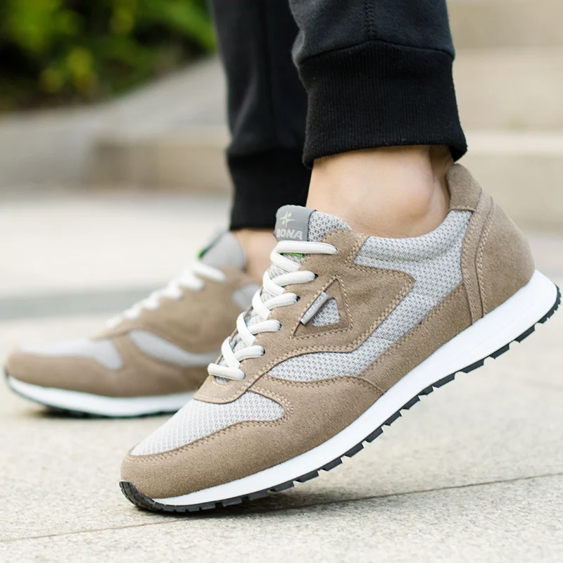 BONA New Typical Style Men Running Shoes Lace Up Mesh Upper Sport Shoes Outdoor Activities Athletic Shoes Comfortable Sneakers