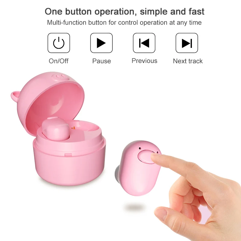 Мини TWS Cute Pig беспроводные audifonos para celular Bluetooth kulakllik наушники игровая гарнитура