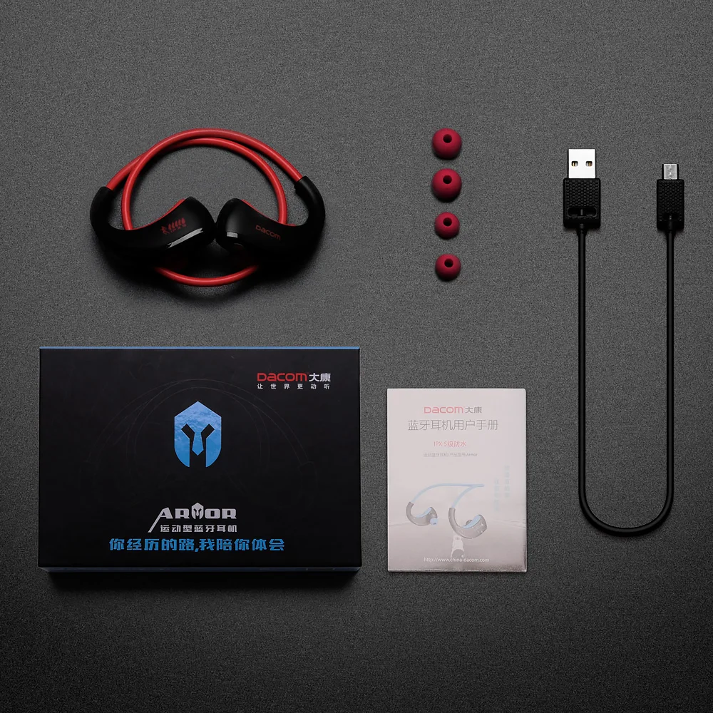 New Gifts IPX5 Waterproof Sport Earphone Stereo Bass Bluetooth Headphone with Mic Volume Control | Электроника