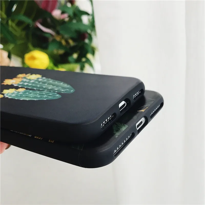 Чехол для iphone 6 7 6s 8 plus Модный мягкий силиконовый чехол с цветами X XR XS MAX