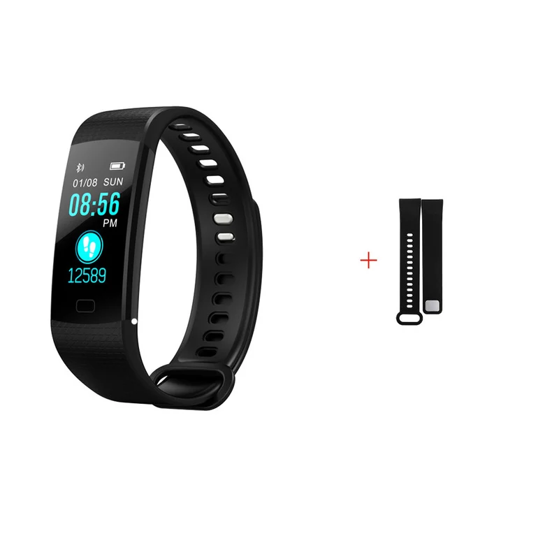 Imosi Smart Band Y5 Монитор артериального давления сердечного ритма высокая яркость цветной экран Смарт Браслет уведомления - Цвет: add 1 strap