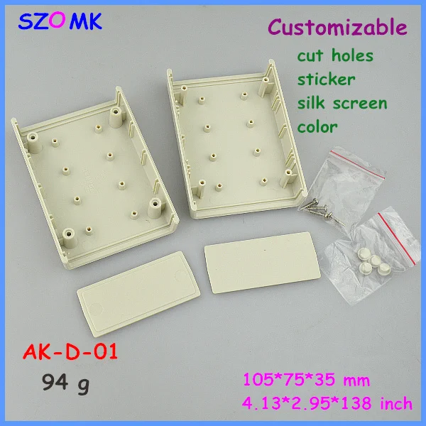 Корпус управления szomk pcb box electronics project чехол (4 шт.) 105*75*35 мм пластиковый корпус