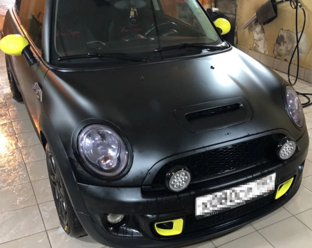 Светодиодный ралли гало-кольцо для фар Дневные ходовые огни для MINI Cooper(черный/хром