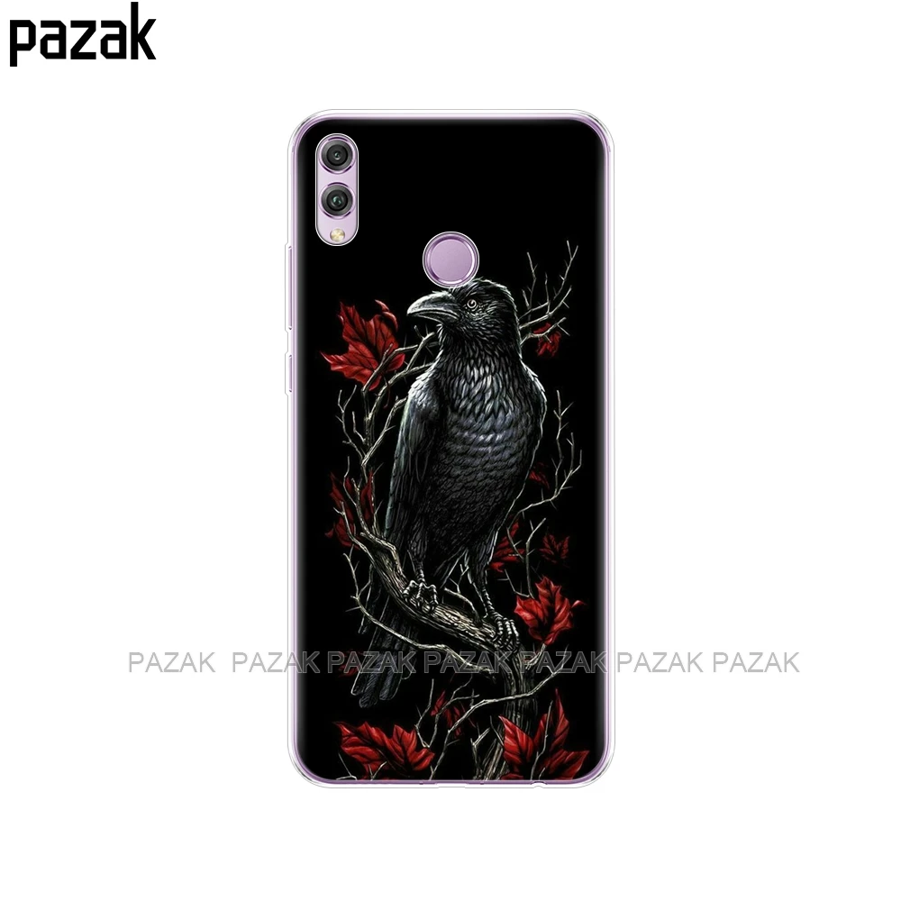52257 Чехол для Huawei Honor 8x, чехол 6,5 дюйма, силиконовый мягкий ТПУ черный чехол для Honor 8 X, чехол с принтом, чехлы для телефонов - Цвет: 52257