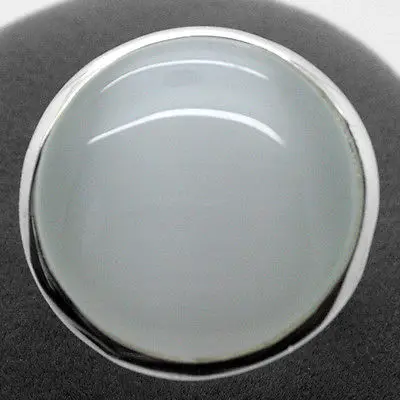 Кольцо с белым опалом в форме кошачьего глаза ювелирное изделие кубическим