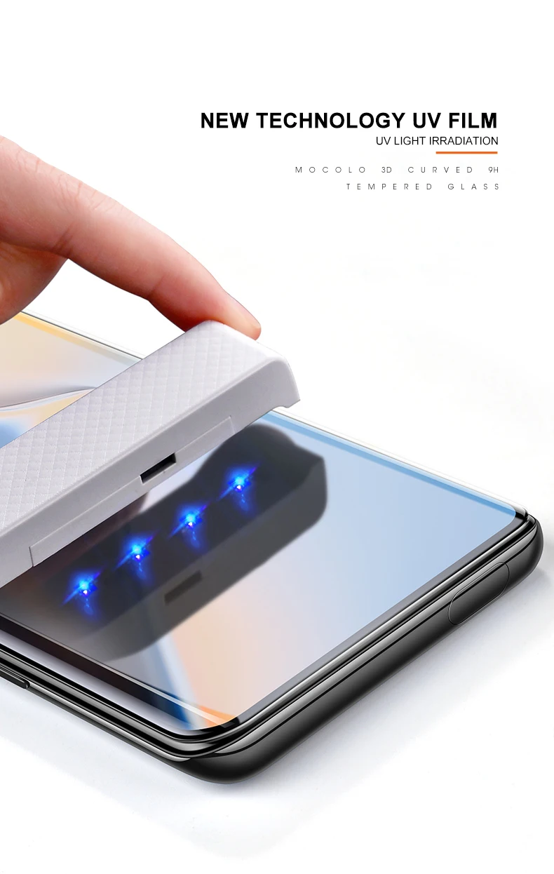 Для Oneplus 7 Pro защита экрана Mocolo полное жидкое клееное 5D изогнутое УФ закаленное стекло для OnePlus 7 Pro защита экрана