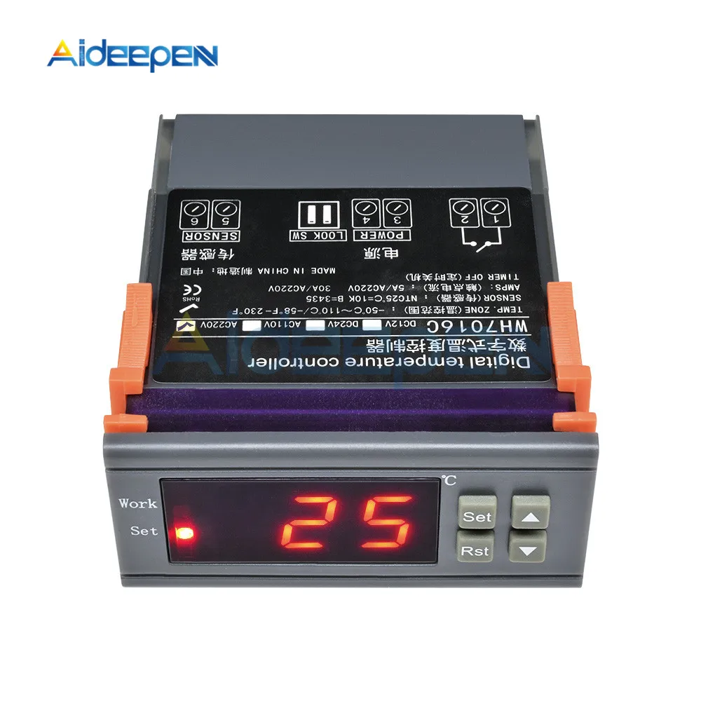 DST1000 MH1210W WH7016C DC 12 В 24 в 36 В AC 110 В 220 В цифровой регулятор температуры инкубатор термостат регулятор Датчик Зонд