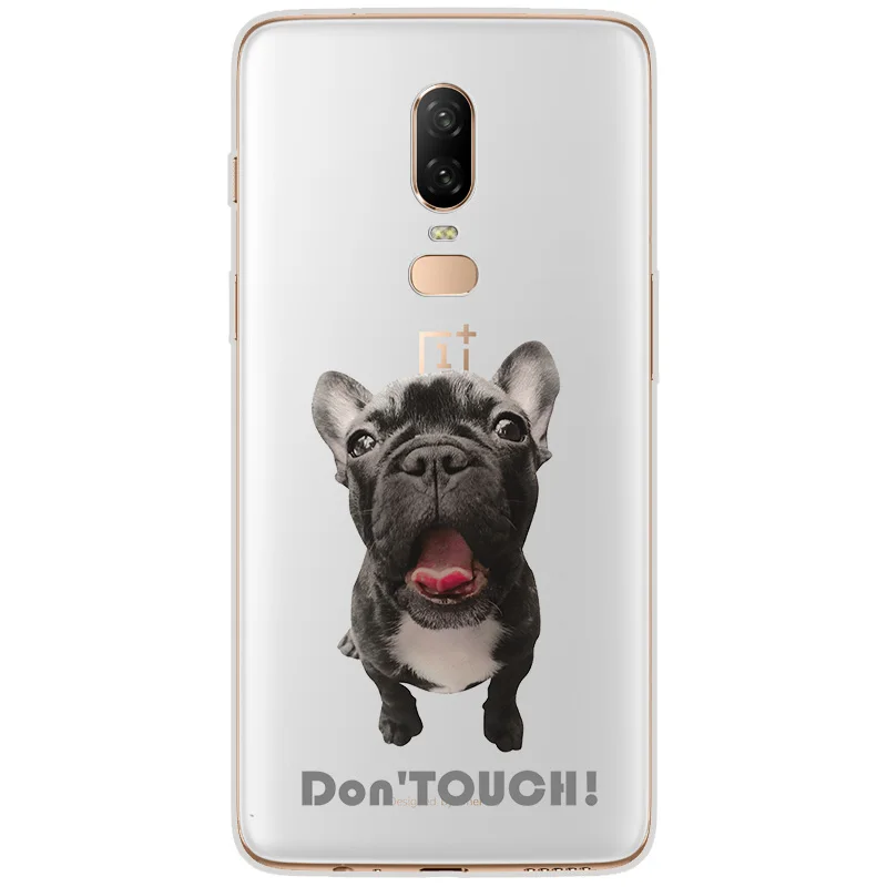 Ciciber чехол для Oneplus 6T 5T чехлы телефонов 1 + Fundas Capa Coque Мягкий ТПУ щенок Мопс