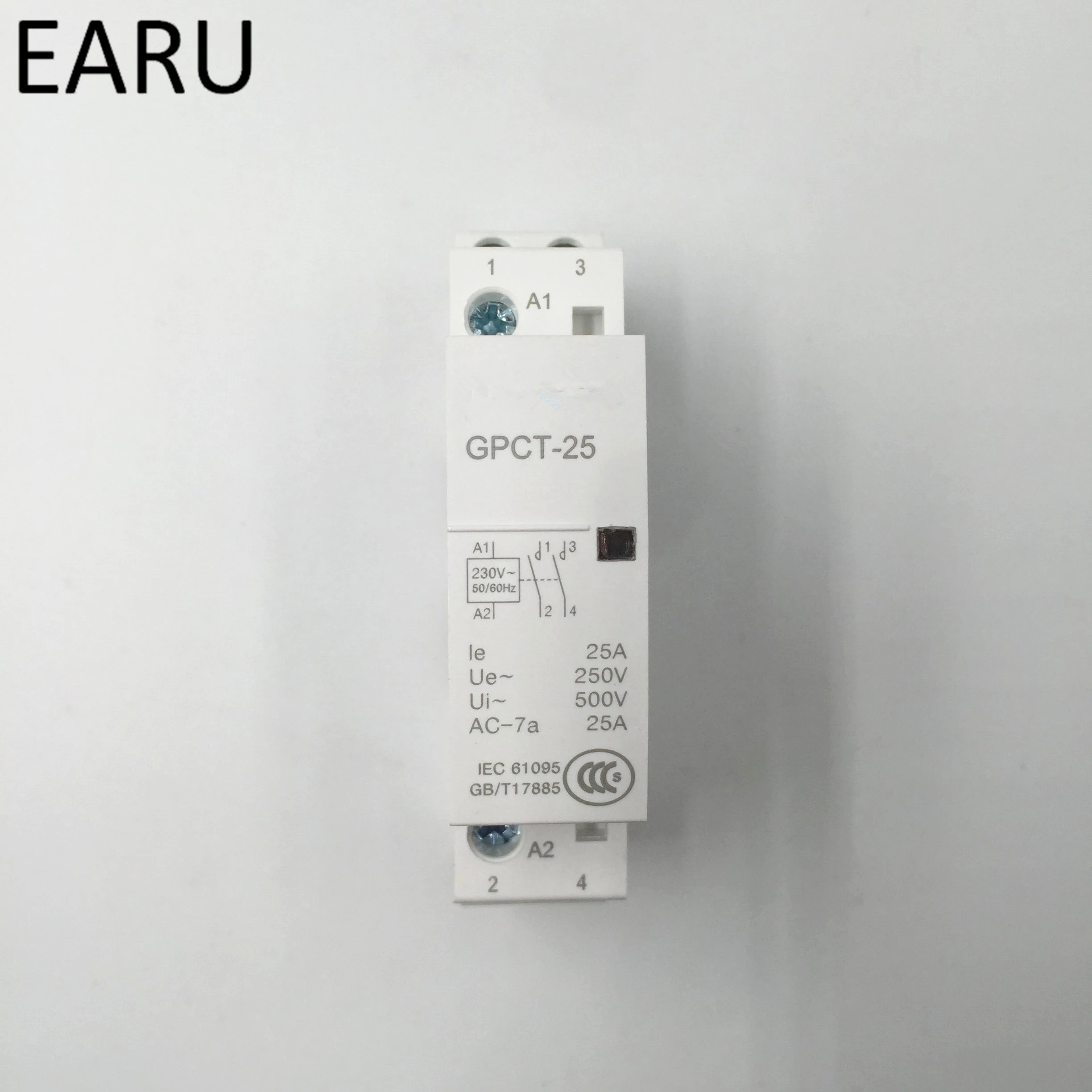 GPCT1 Американская классификация проводов 2р 16A 25A 220 V/230 V 50/60HZ Din Rail AC контактор для дома 2NO для домашние тапочки отеля ресторана