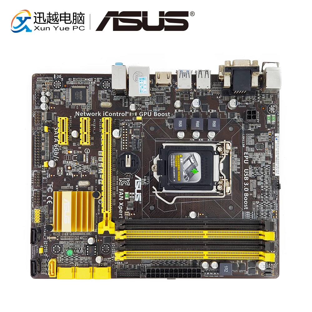Asus B85M G настольная материнская плата B85 LGA 1150 для Core i3 i5 i7 DDR3 32G SATA3 USB3.0 DVI HDMI Micro ATX