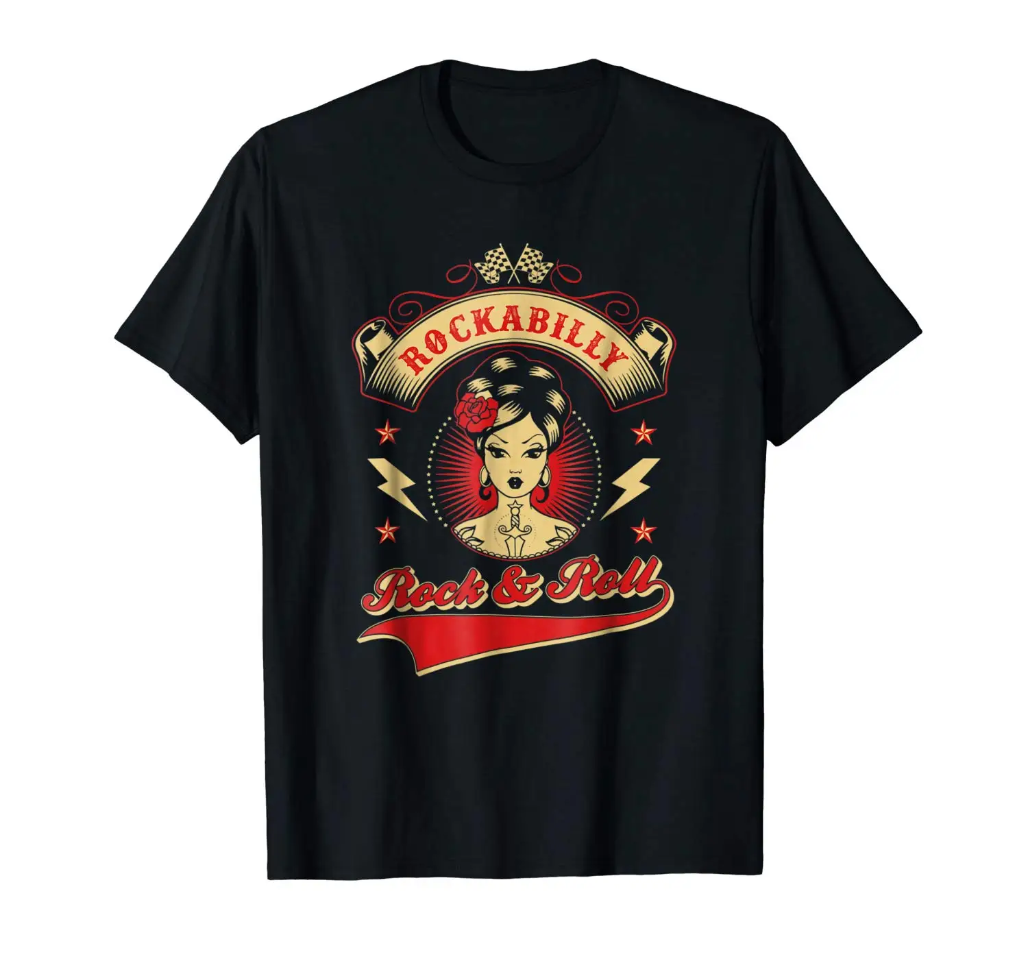 Rockabilly/футболка для девочек Летняя модная однотонная мужская футболка высокого