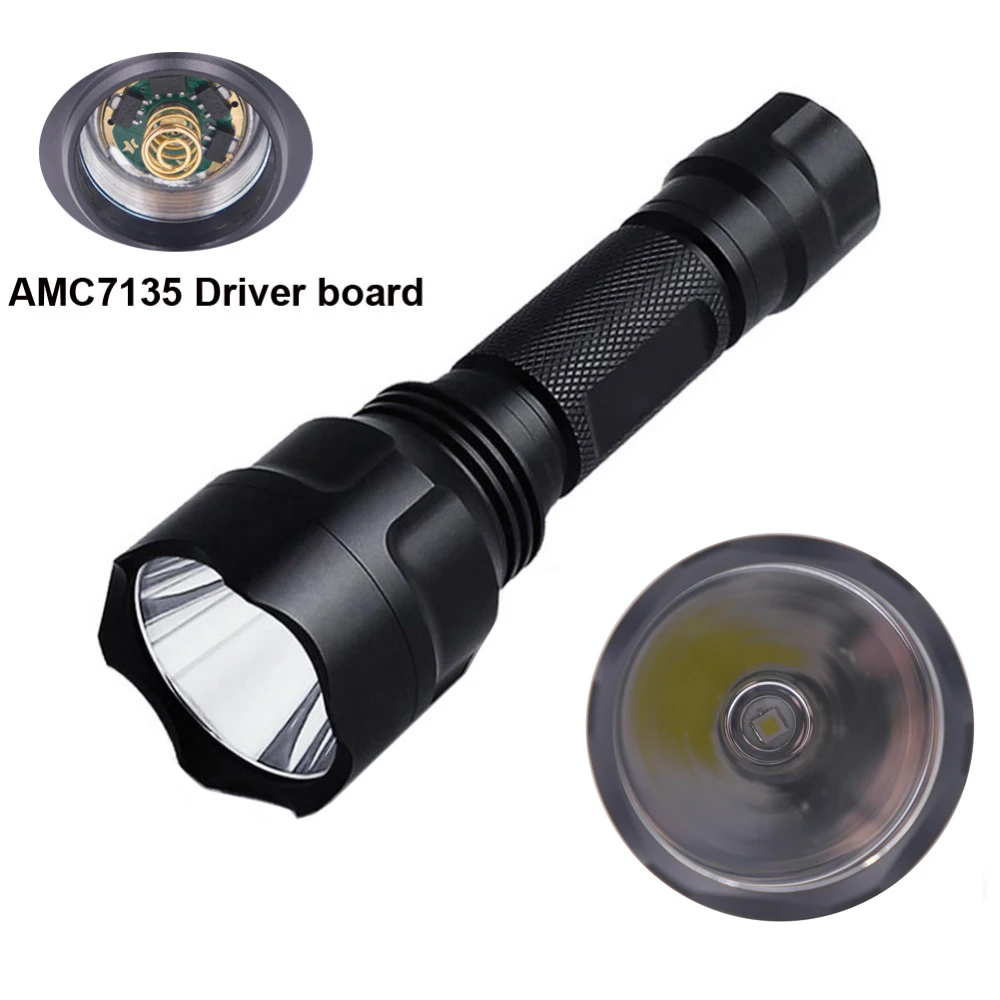 C8 XP L HI V3 светодиодный фонарик алюминиевый охотничий фонарь XPL AMC7135