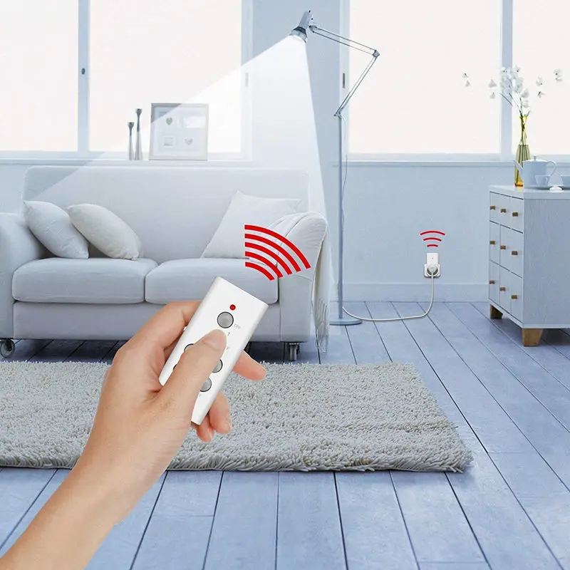 Универсальная длинная розетка RF uk plug 433,92 МГц обучающий код розетка беспроводной пульт дистанционного управления совместимый Broadlink rm pro