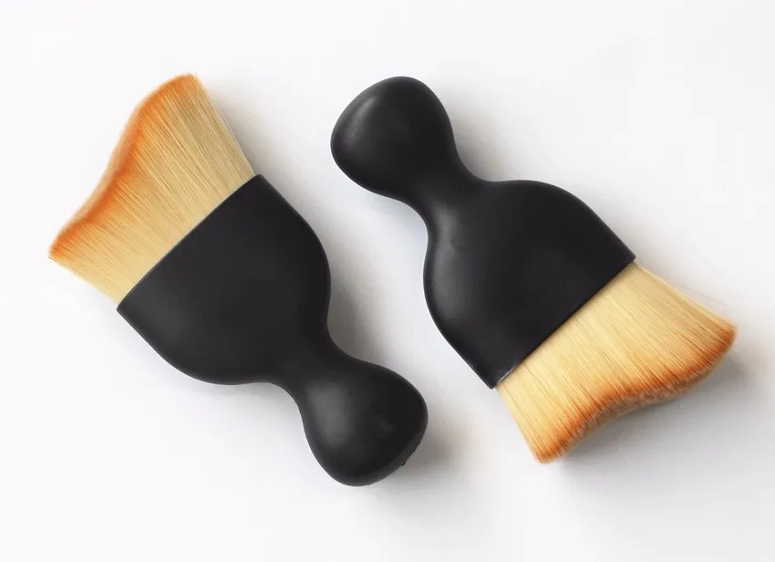 3D кисти для макияжа 1 шт. contour Pro Кабуки контурная кисть для растушевки пудры тональный крем, макияж для лица, бронзер, набор кистей для макияжа с крышкой