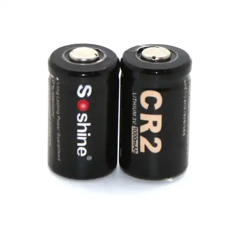 4 шт./лот Soshine 3 в 1000 мАч CR2 батарея CR 2 литиевая батарея для светодиодный фонарик налобный фонарь велосипедная фара