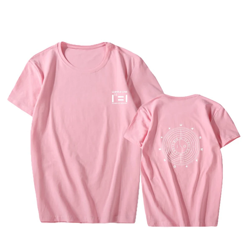 KPOP WANNA ONE Album Power of Destiny Tees Hip Hop Tshirt T Shirt Short Sleeve Tops T-shirts PT1003 | Женская одежда