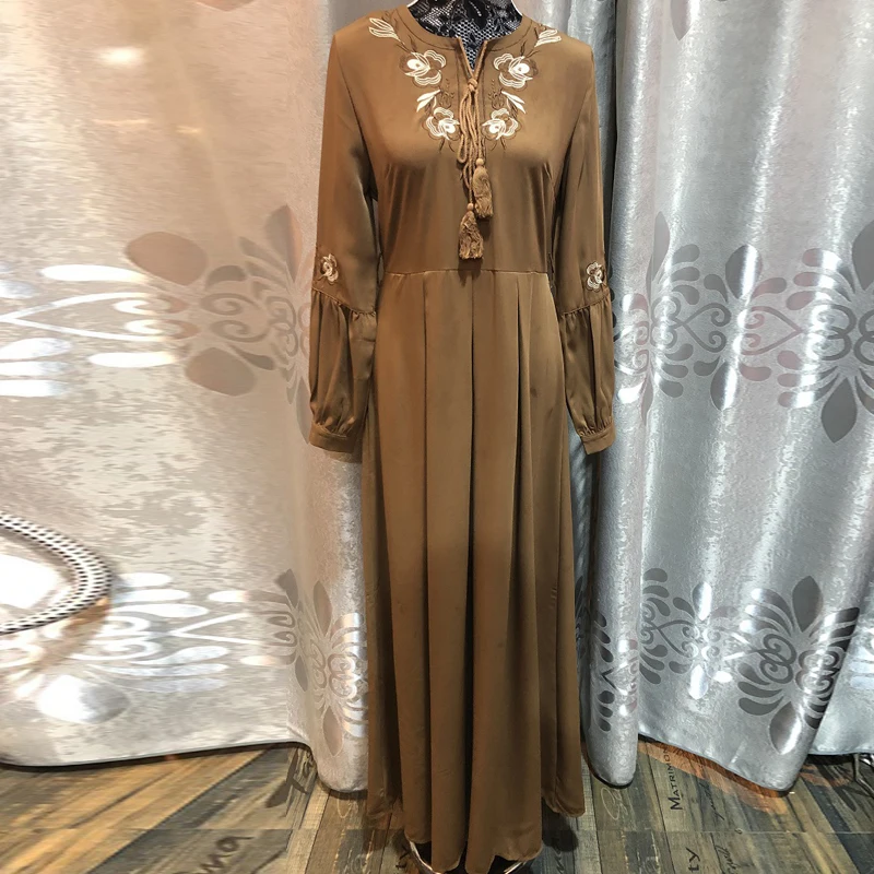 Рамадан ислам ic одежда abaya Femme Дубай Ислам Мусульманское Платье ХИДЖАБ КАФТАН Катара ОАЭ Оман Tesettur Elbise турецкие платья