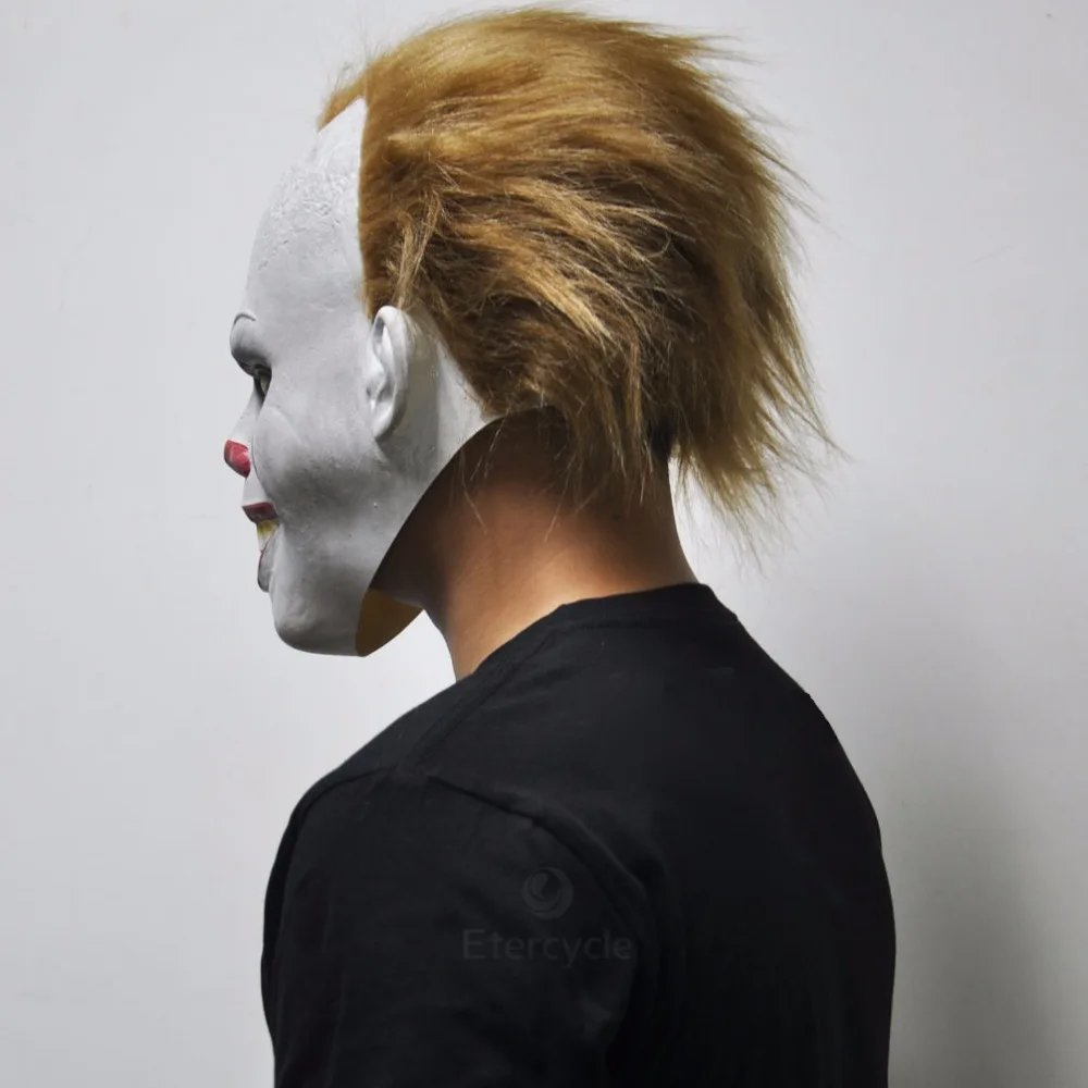 Хэллоуин клоун Pennywise маски Стивен Кинг это костюм косплей Кино взрослый