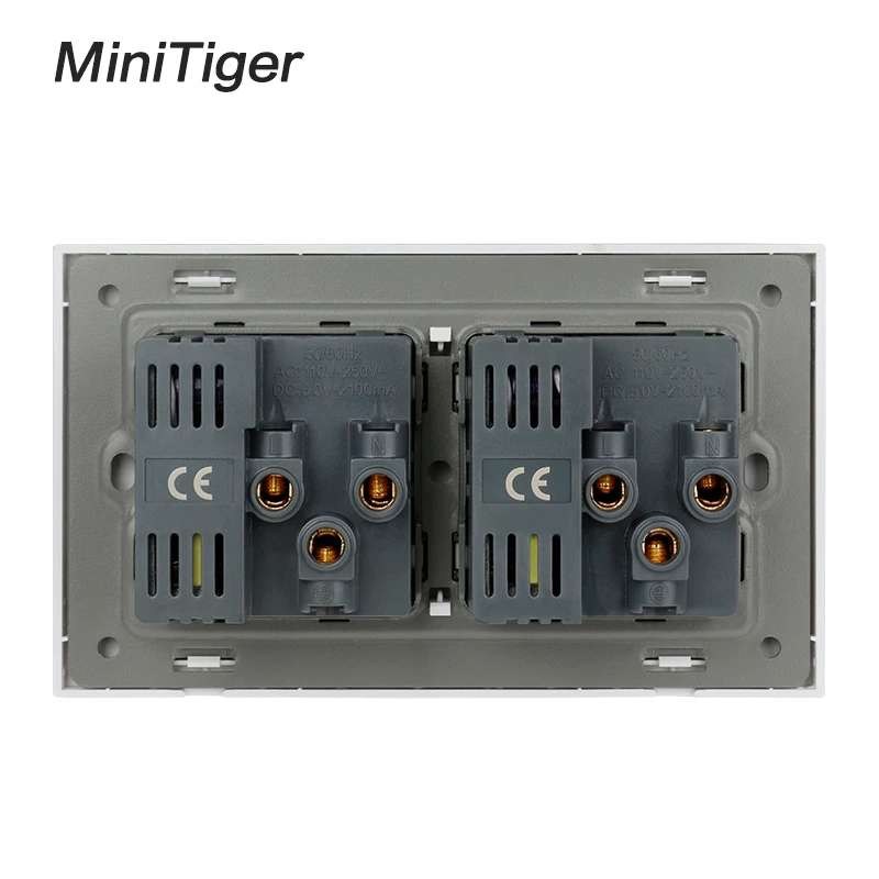 Розетка Minitiger с двойным универсальным 5 отверстиями розетка 4 USB интеллектуальное