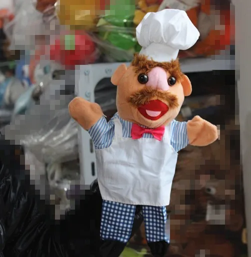 Бесплатная доставка Маппет Шоу плюшевые марионетки Кермит Лягушка Фоззи Медведь