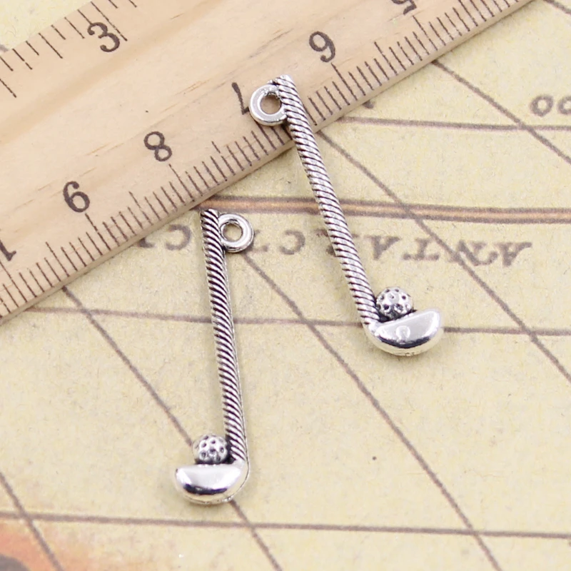 32x8mm Tibetan Bronze Silver Color Pendants Antique Jewelry Making Diy Handmade Craft