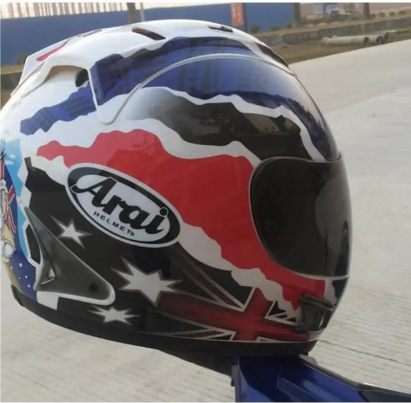 Горячая распродажа! 2019 мотоциклетный шлем для arai мотоцикл синий Бесплатная