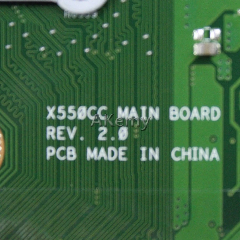 Akemy X550CC материнская плата для ноутбука For Asus X550CA X550CL R510C Y581C X550C оригинальная 4GB-RAM