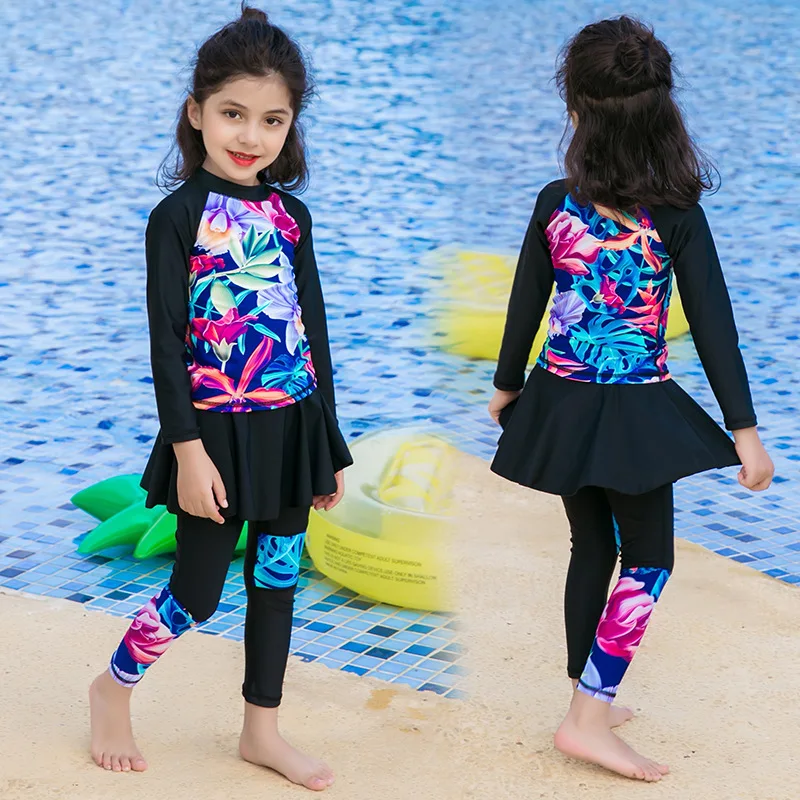 Одежда для плавания с длинным рукавом женский купальный костюм | Спорт и