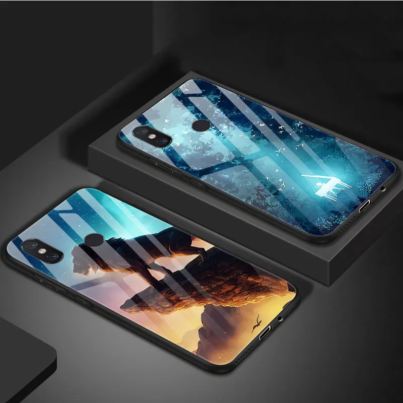Для Xiaomi mi 8 Lite чехол на Xio mi 8 закаленное стекло чехол для телефона аниме для Xiaomi mi 8 Pro mi 8 SE мягкий бампер чехол Funda
