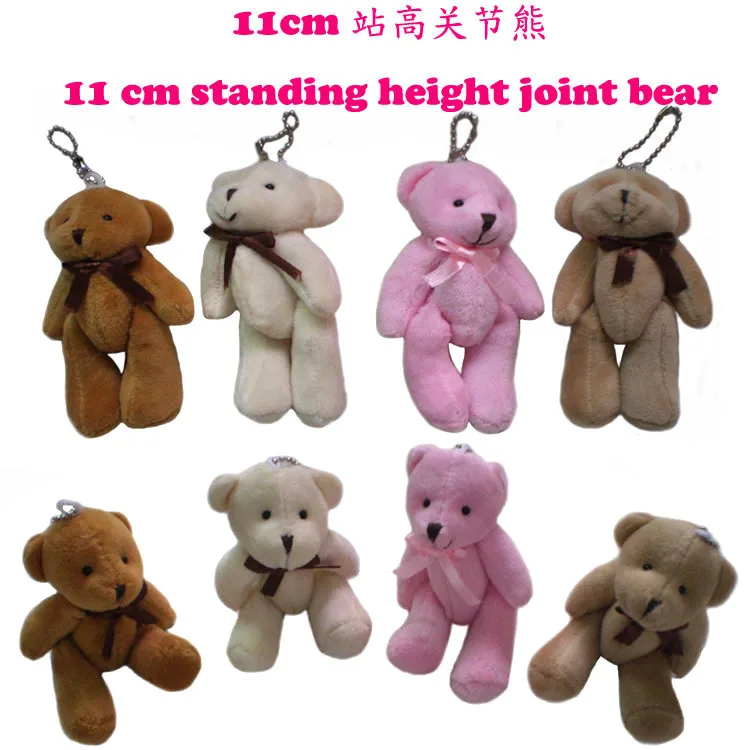 11 cm joint bear/tie/bear naked bear hot cartoon bouquet doll/handbags accessories super soft material|handbag evening|accessories ipadhandbag |