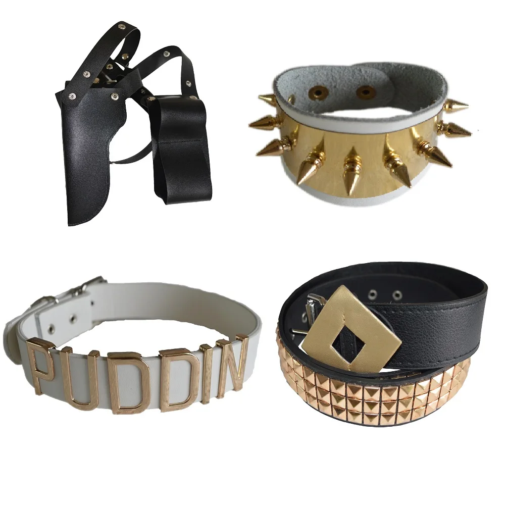 suicide cosplay costumes squad харли куинн monster t shirt coat jacket pants bracelet belt necklace