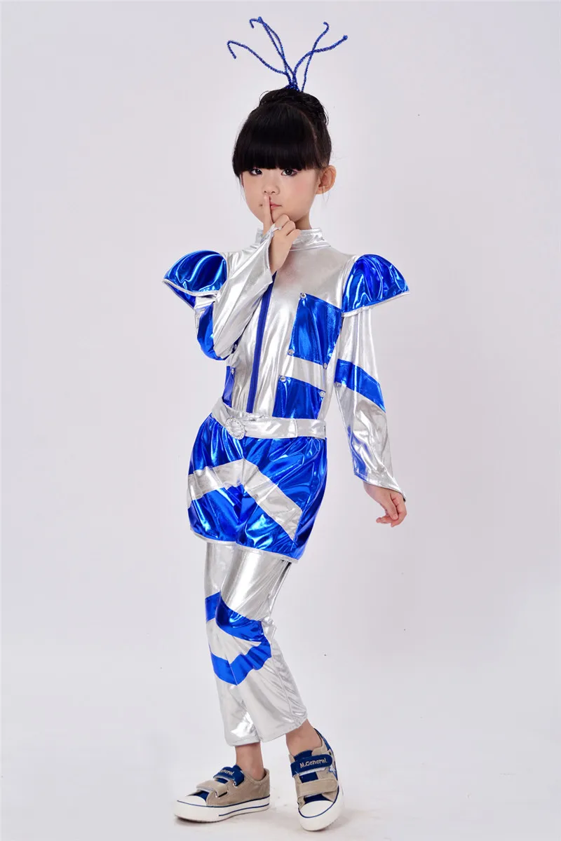 2019 New Kids Animation Drama Robot Dance Costumes Boys Girls Astronaut Space Suit Unisex 110-150cm Cosplay |