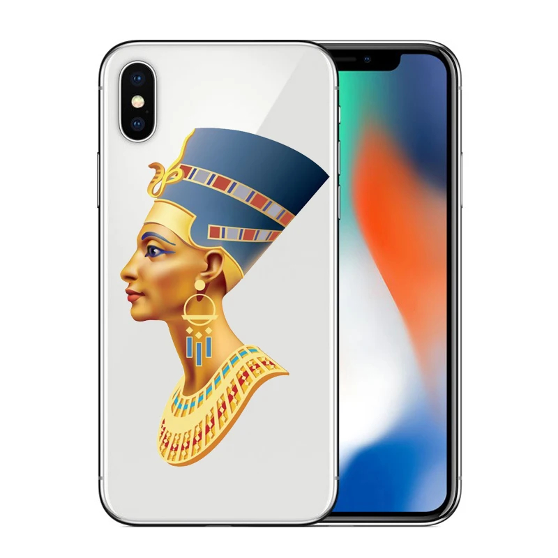 Египет Нефертити Анубис АНХ Фараон Жесткий ПК чехол для телефона iphone 6 6S 7 8 Plus 5S 5 SE