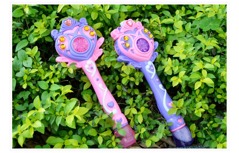 PIKAALAFAN Light music magic stick электропистолет для мыльных пузырей игрушка автоматическая машина для пузырей дуя пузырьковая игрушка игрушки на открытом воздухе