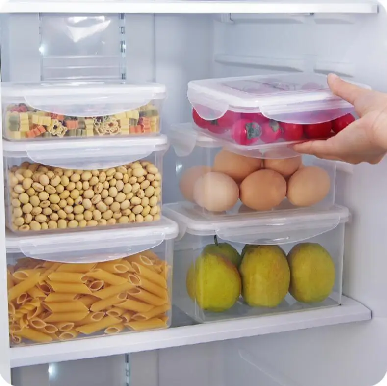 Пластиковый контейнер для пищевых продуктов прямоугольный хранения