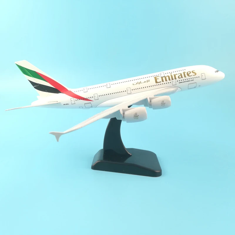 Модель самолета JASON TUTU модель Emirates аэробус A380 1:200 литый под давлением Металл 20 см