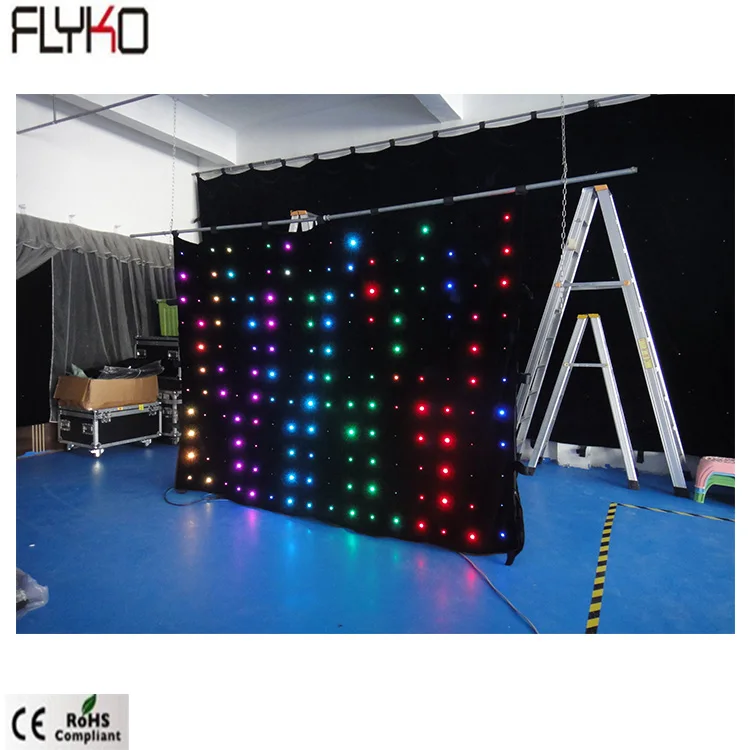 Заводская цена сменные и гибкие Высокое качество led видео curtan p18 см 2x3 м SD/PC