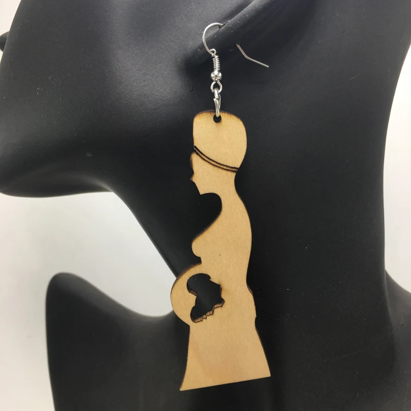 Бесплатная доставка! Деревянные серьги в африканском стиле|wooden earrings|african wooden