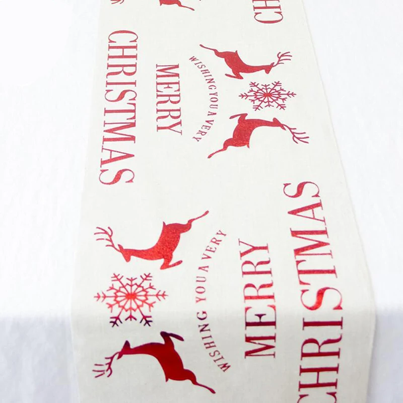 2 шт. 28*270 см Рождественский Настольный коврик скатерть флаг Домашняя вечеринка