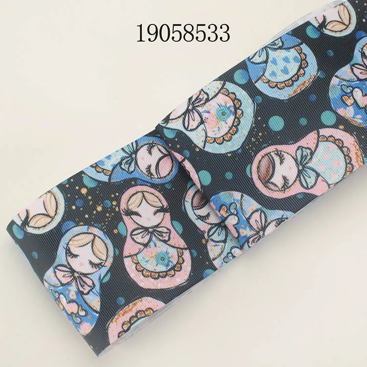 Новые 3 &quot75 мм милые Мультяшные куклы и звезда шаблон ленты печатных grosgrain 19058532 |