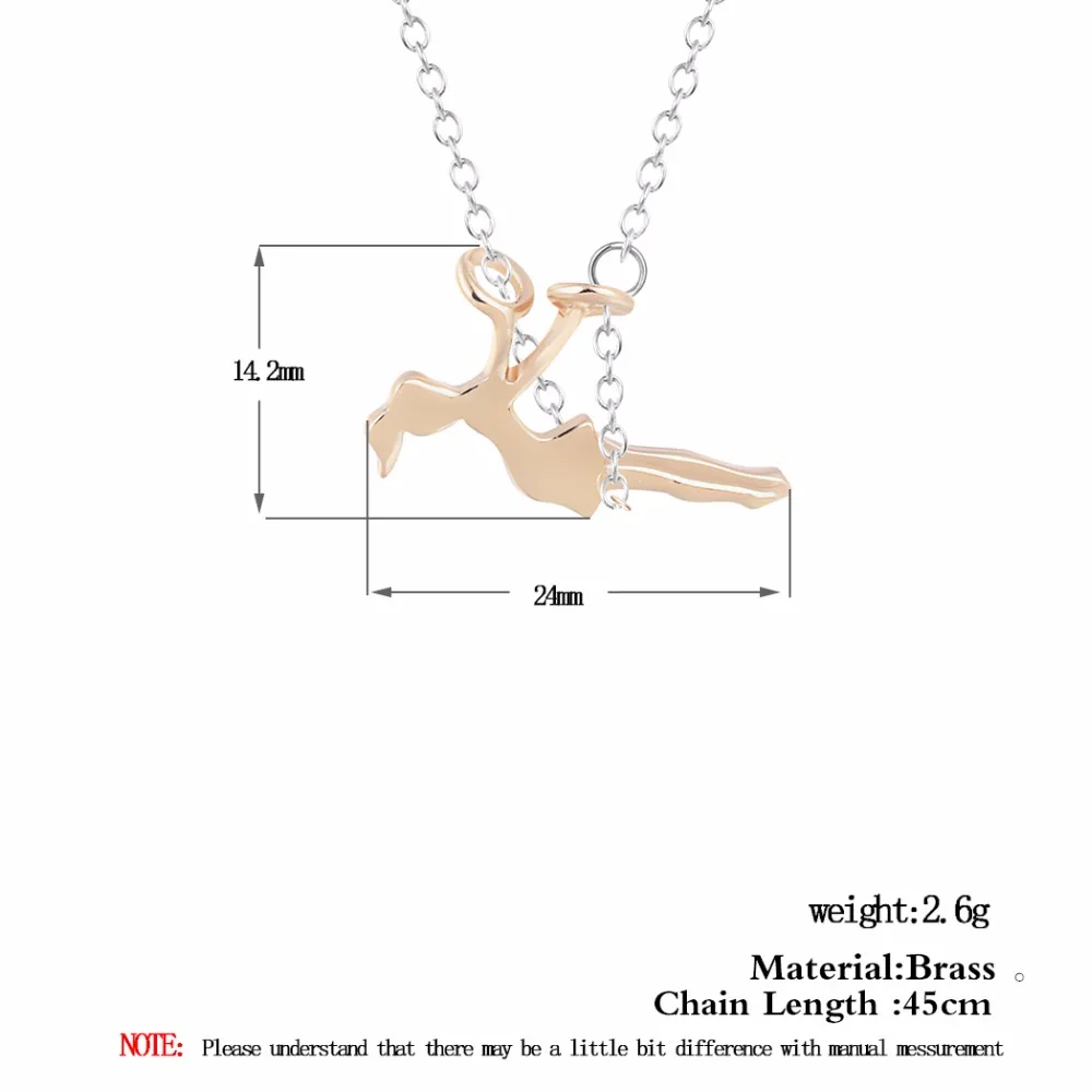 Kinitial модные ювелирные изделия девушка на ожерелье качели Девушка Подвеска