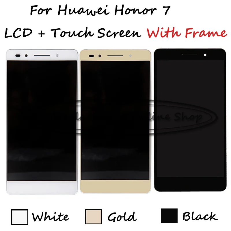 Черный/белый/золотистый для Huawei Honor 7 PLk TL01H PLK L01 UL00 AL10 ЖК дисплей + дигитайзер