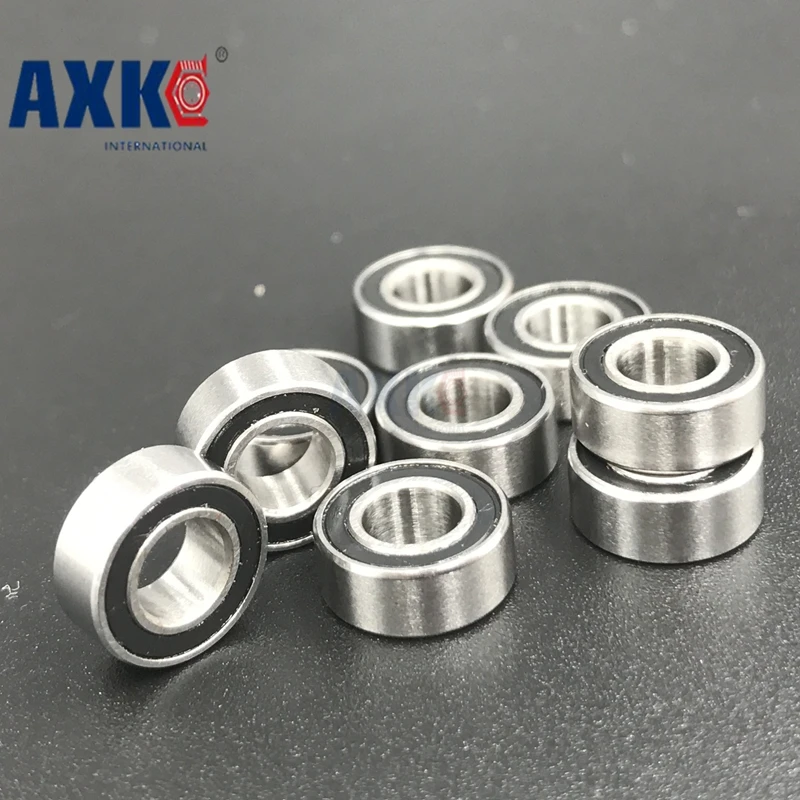 60 шт. Mr126-2rs Mr126rs Mr126 глубокий шаровой подшипник 6x12x4 мм Миниатюрный Abec3 черное