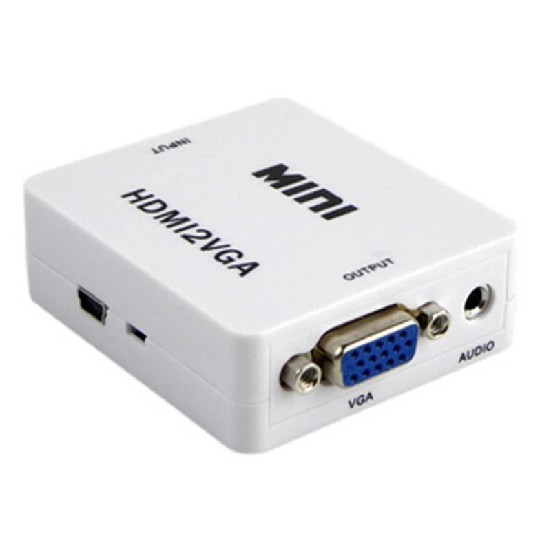 HDMI2VGA мини HDMI к VGA адаптер HD1080P Аудио HD HDTV видео для ПК ноутбука конвертер