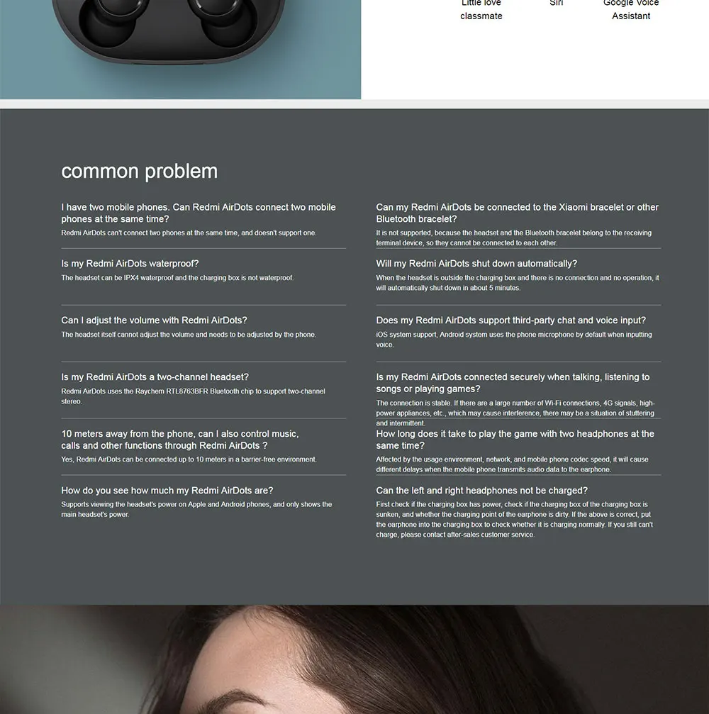 Новейший Xiaomi Redmi Airdots TWS стерео Bluetooth 5,0 наушники-вкладыши ANC и микрофон hands-free наушники AI управление