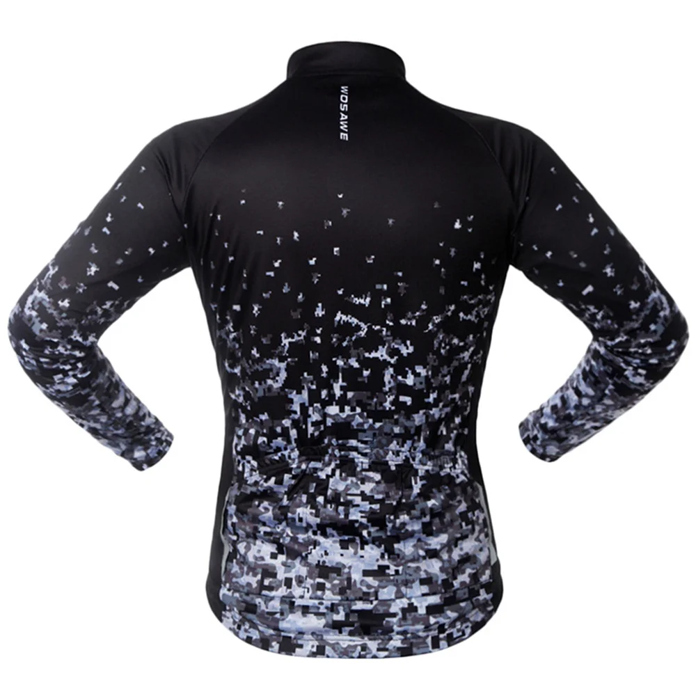 Мужская и женская велосипедная кофта WOSAWE осенняя с длинным рукавом одежда для