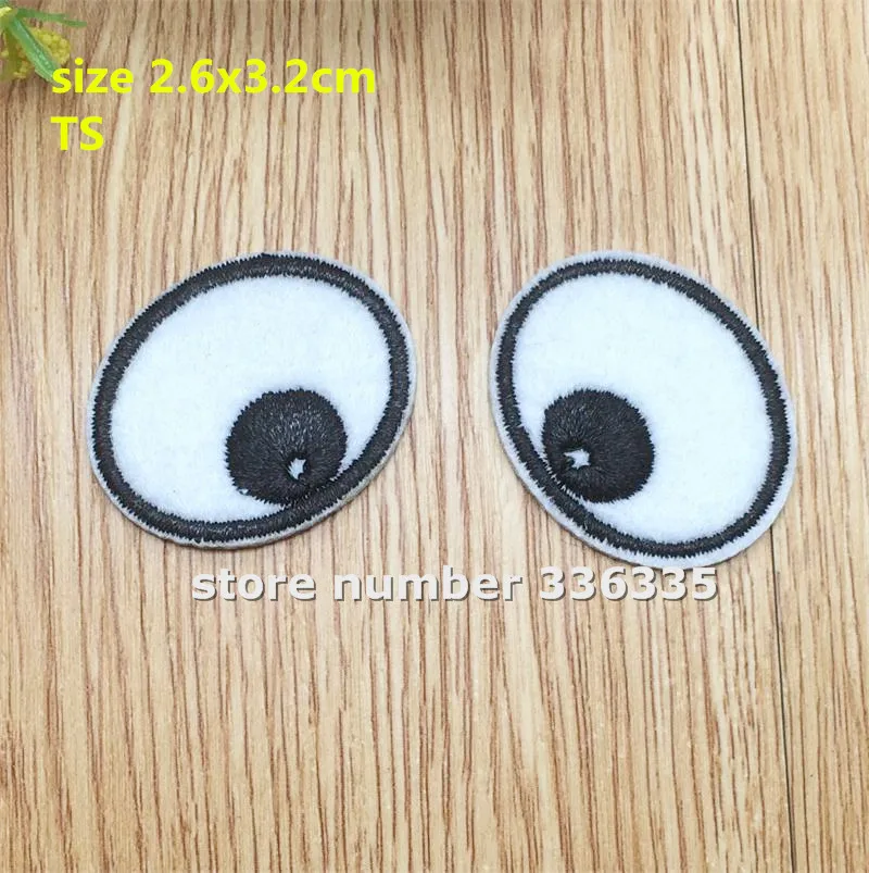 Бесплатная доставка Новое поступление 10 шт. 5 пар Симпатичные глаза вышивка патчи