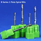 1 шт. 3,175 мм SHK B Серия резаки для резьбы одна канавка спиральные концевые фрезы канавка ЧПУ фрезы для резки 1 MDF Acylis пластик