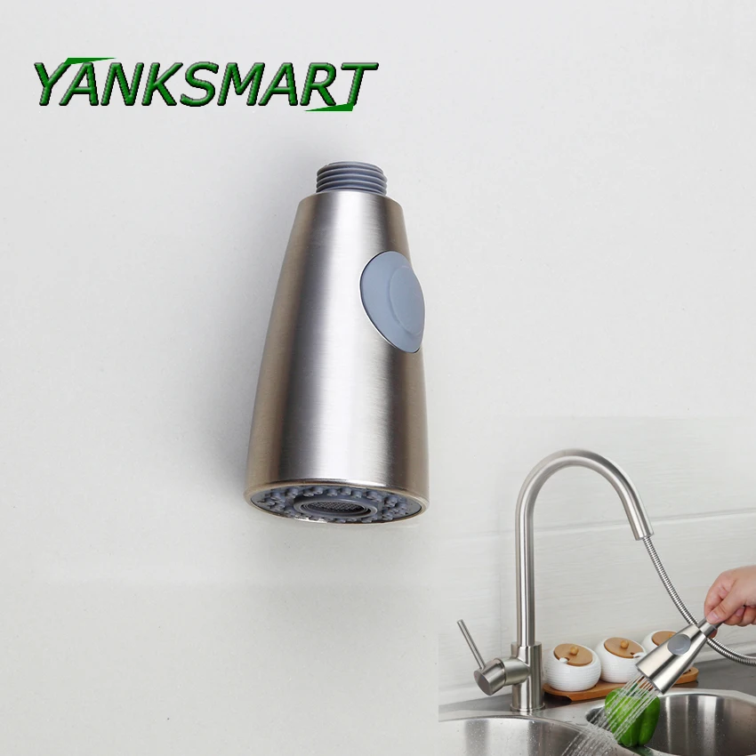 Смеситель для раковины YANKSMART кухонный кран с матовым никелем выдвижной или